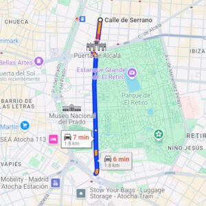 Estación de Atocha → Barrio de Salamanca (Calle Serrano)
